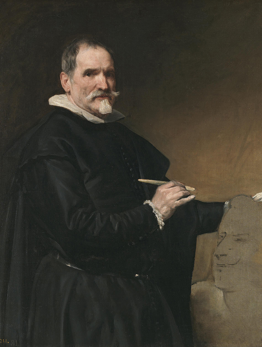 Portrait of Juan Martínez Montañés in Detail Diego Velazquez